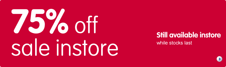 75% sale has now ended online